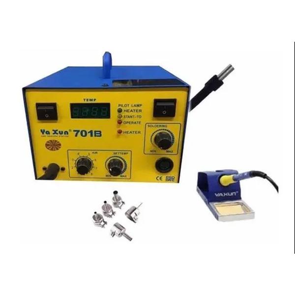 دستگاه دیجیتال دوکاره هیتر و هویه یاکسون 701 بی Yaxun 701B 2 in 1 Rework Soldering Station